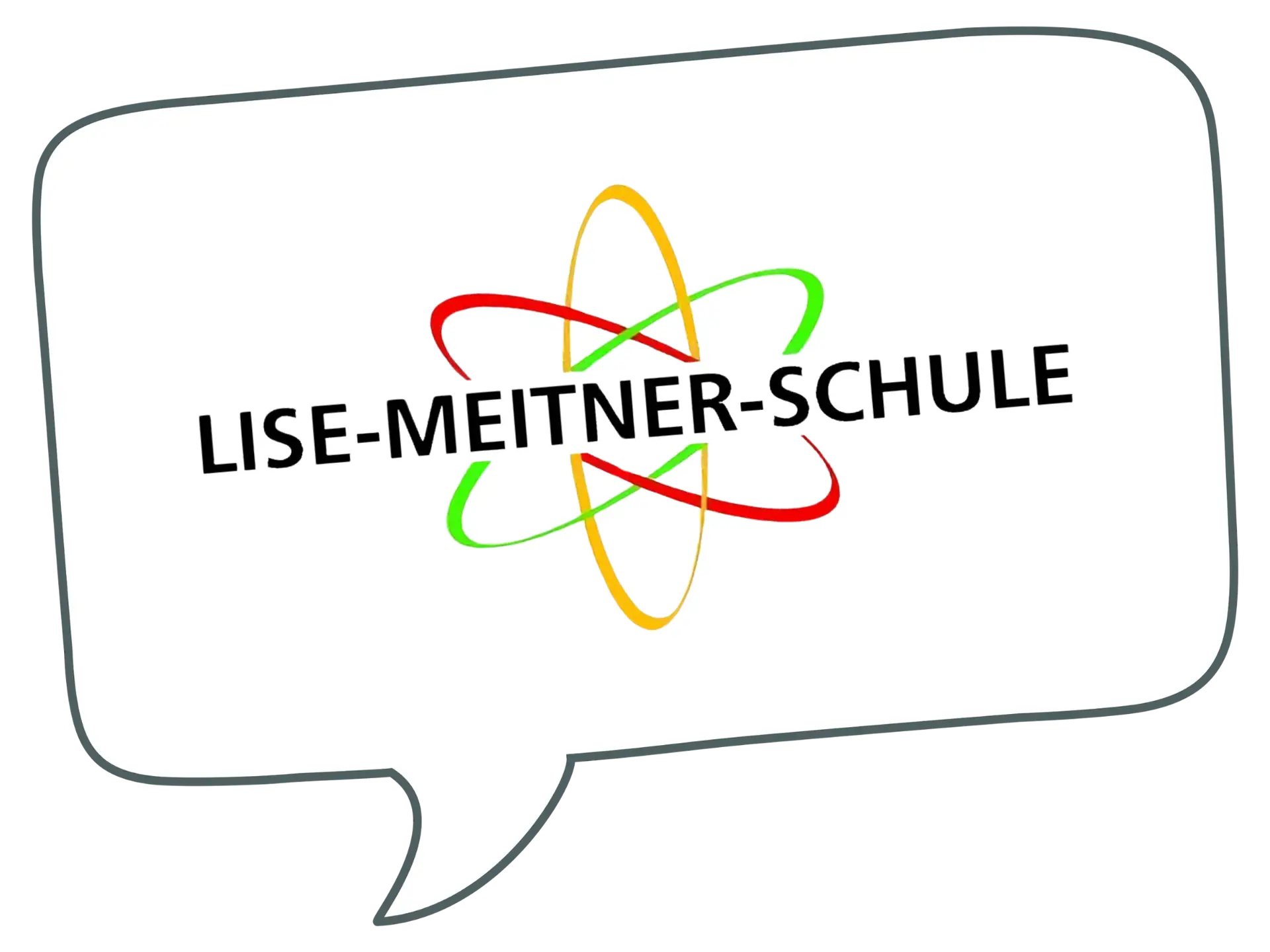 Sprechblase der Lise-Meitner-Schule KGS Moordeich Förderverein der Schule.