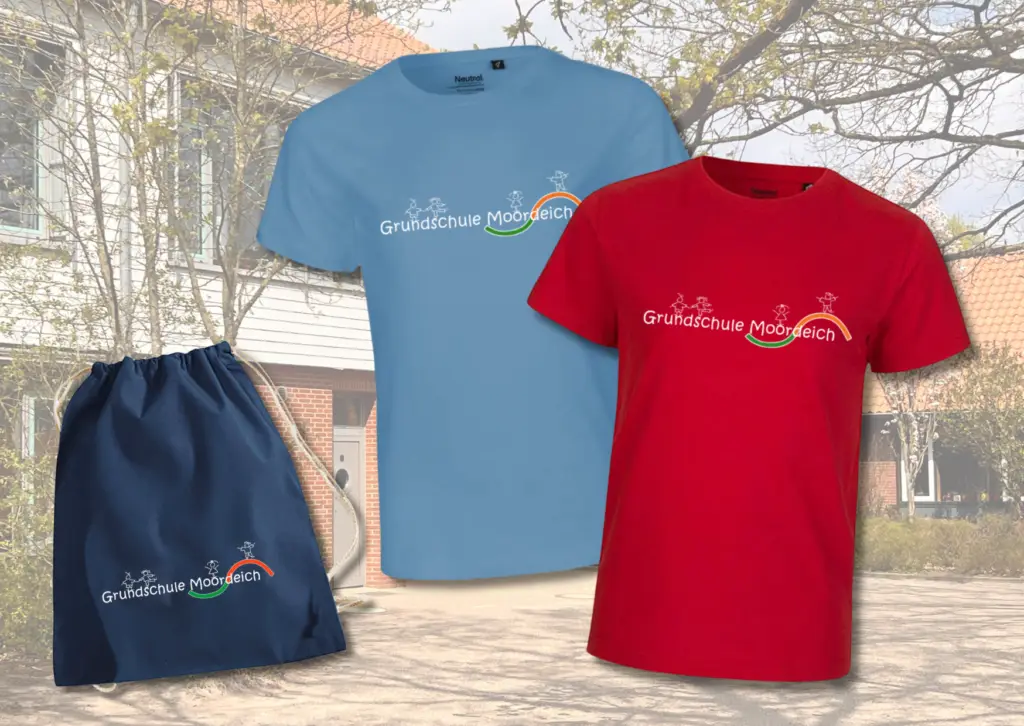 Neue T-Shirts für die Grundschule Moordeich